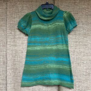 Loverock cotton blend turtleneck sweater top shirt sleeve